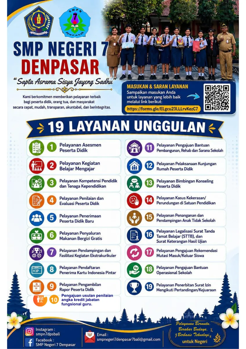 19 PELAYANAN SMPN 7 DENPASAR